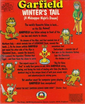 Garfield - Winter's Tail box cover back